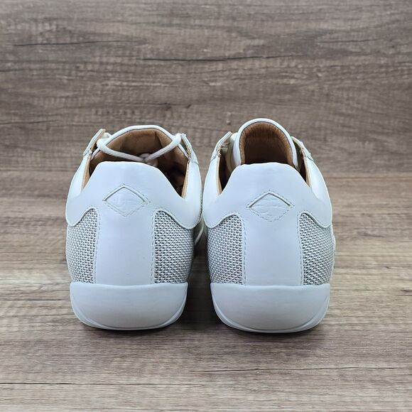 Donald J Pliner Farr Men's Size 9 White Leather Sneakers NEW - Picture 4 of 9